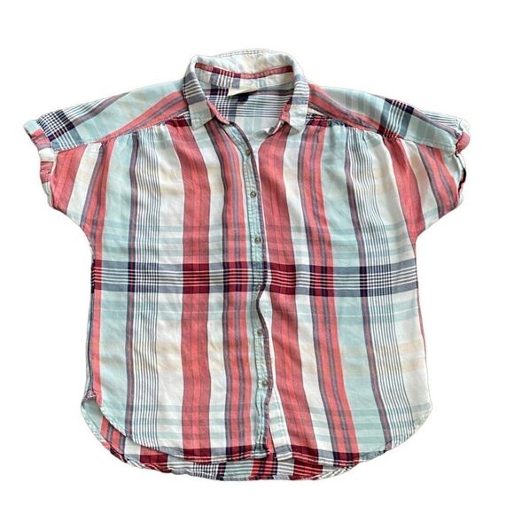 Universal Thread Plaid Camp Button Shirt Medium - Picture 1 of 4